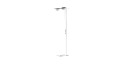 LED Stehleuchte Office schwarz