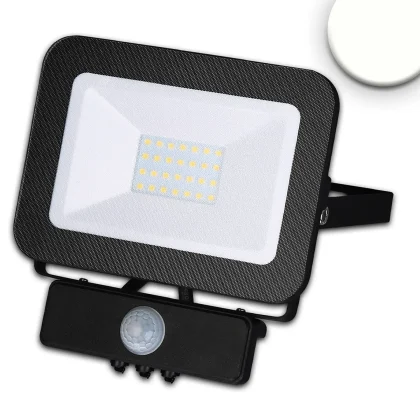 LED Fluter mit PIR-Bewegungssensor 30W, neutralweiss, schwarz, IP65