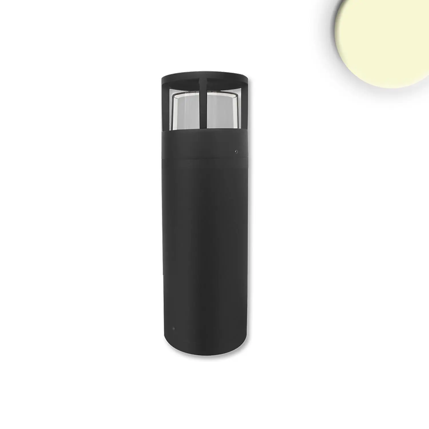 LED Wegeleuchte Poller-5, 30cm, 6W, sandschwarz, warmweiss