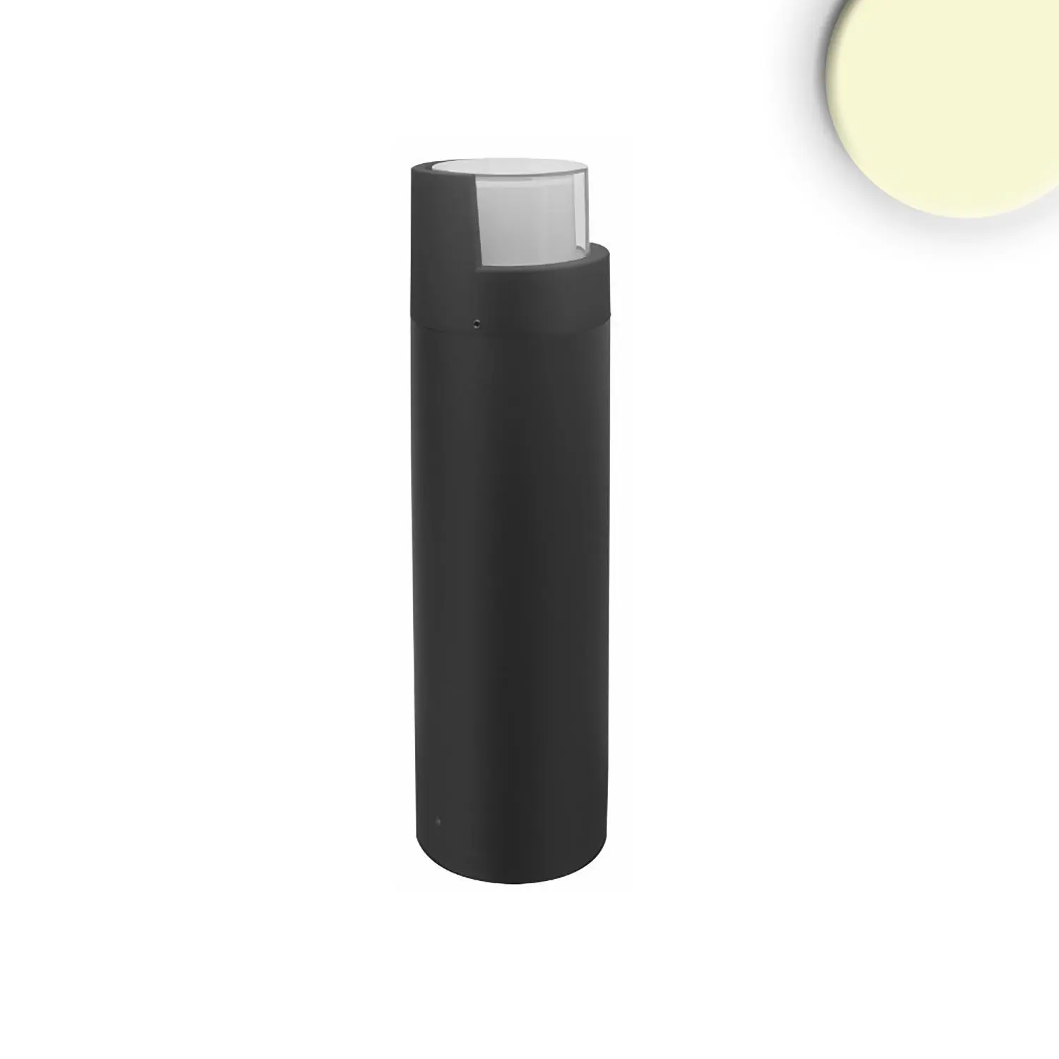 LED Wegeleuchte Poller-6, 50cm, 6W, sandschwarz, warmweiss