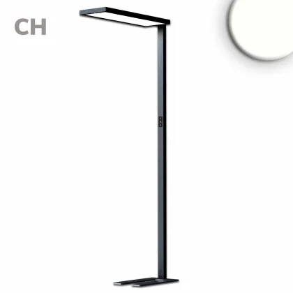 LED Office Pro Stehleuchte Up&Down, 80W+20W, schwarz, neutralweiss, Touch-Dimm