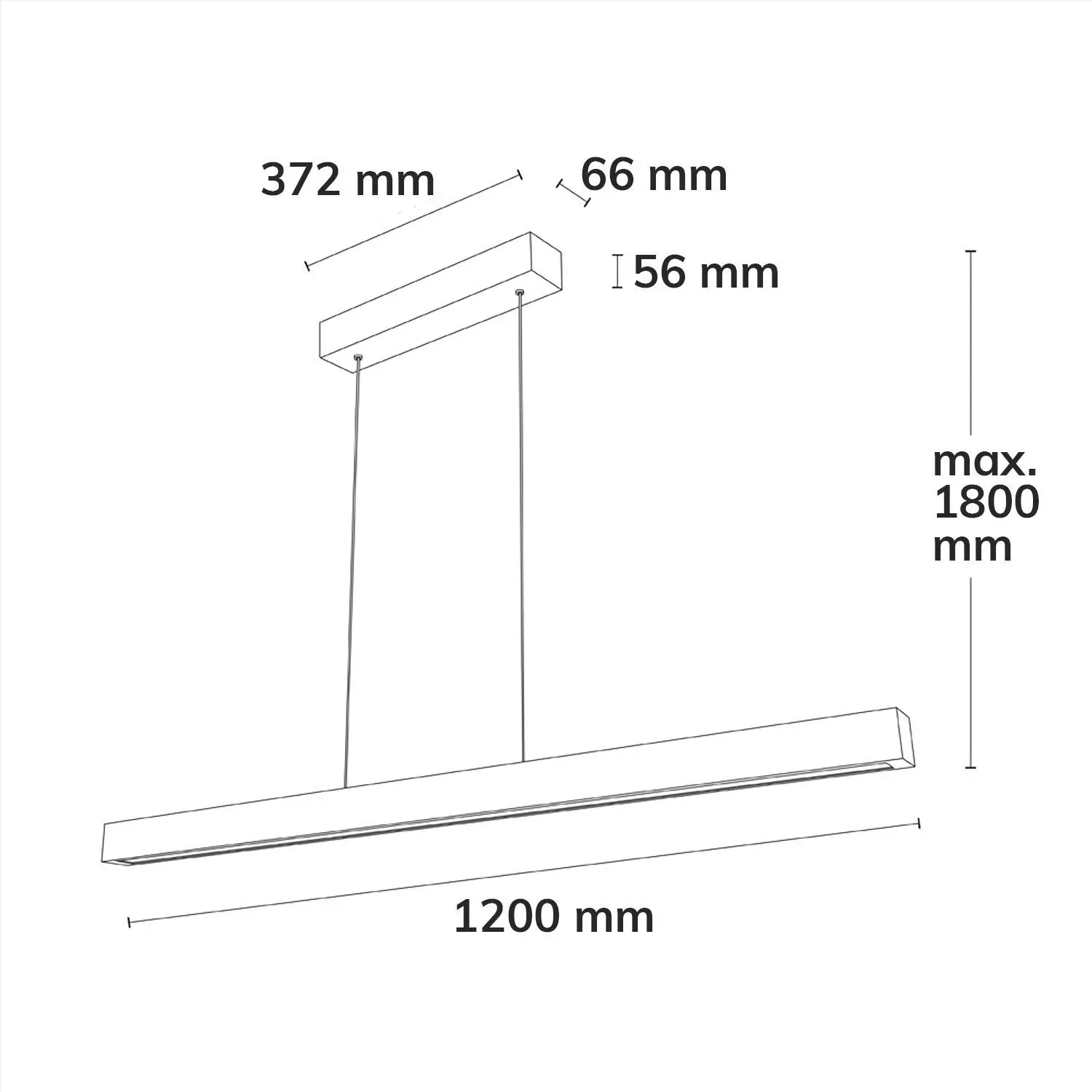 LED Pendelleuchte PFETTE mit Rollizug, 1.2m, 35W, Eiche geölt, Baldachin nickel, 3000K, dimmbar – Bild 4