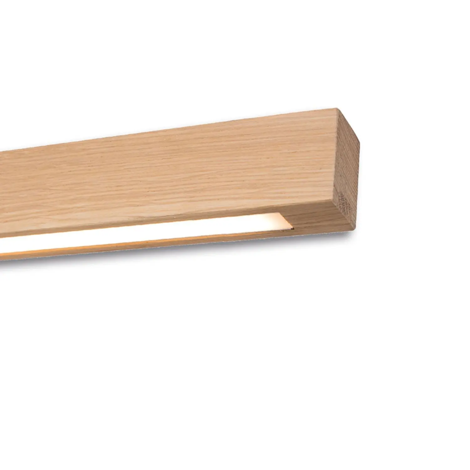 LED Pendelleuchte HOLZDRIFT mit Rollizug, 1.5m, 28,5W, Eiche geölt, Holz-Baldachin, 3000K, dimmbar – Bild 2